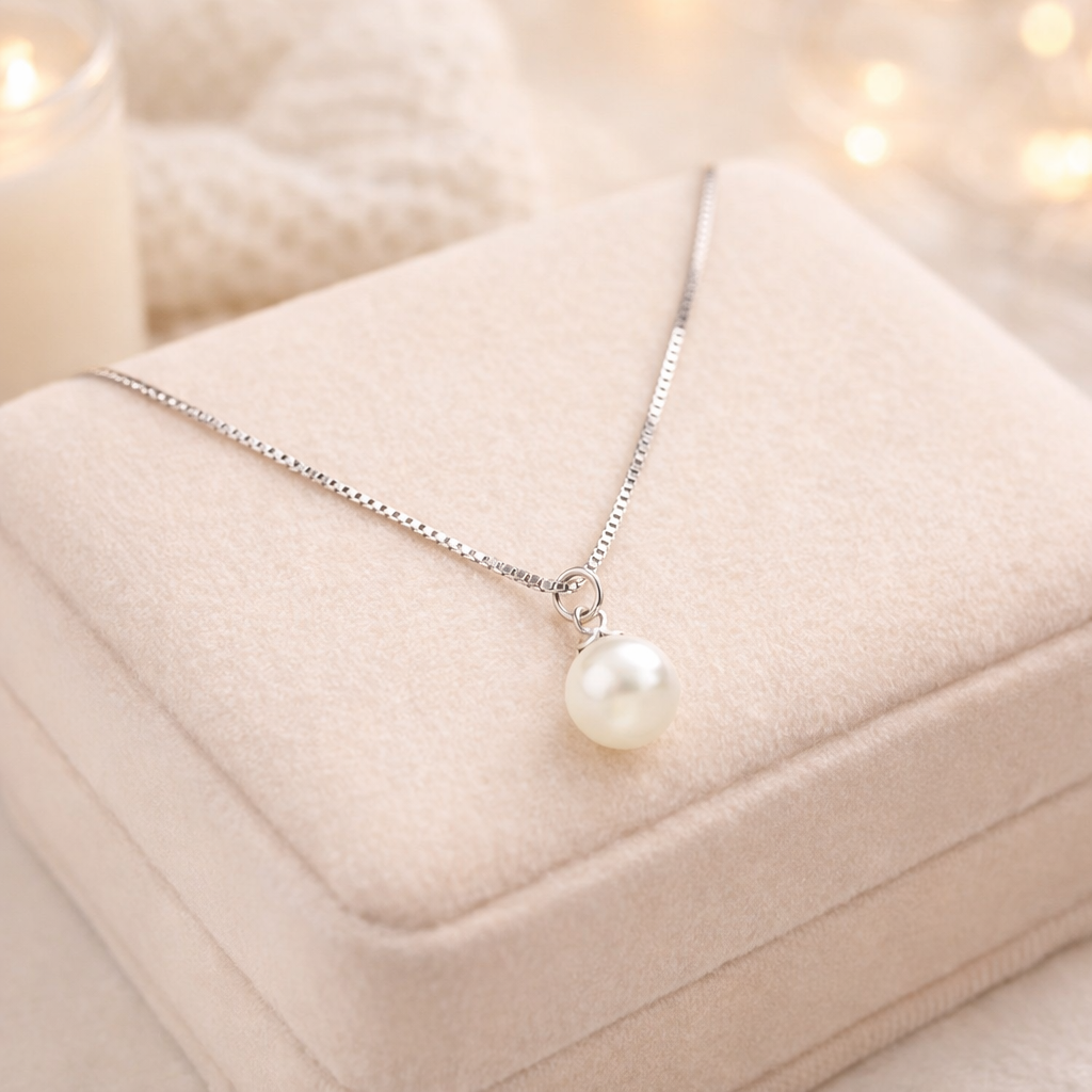 Collier "Aby argent"