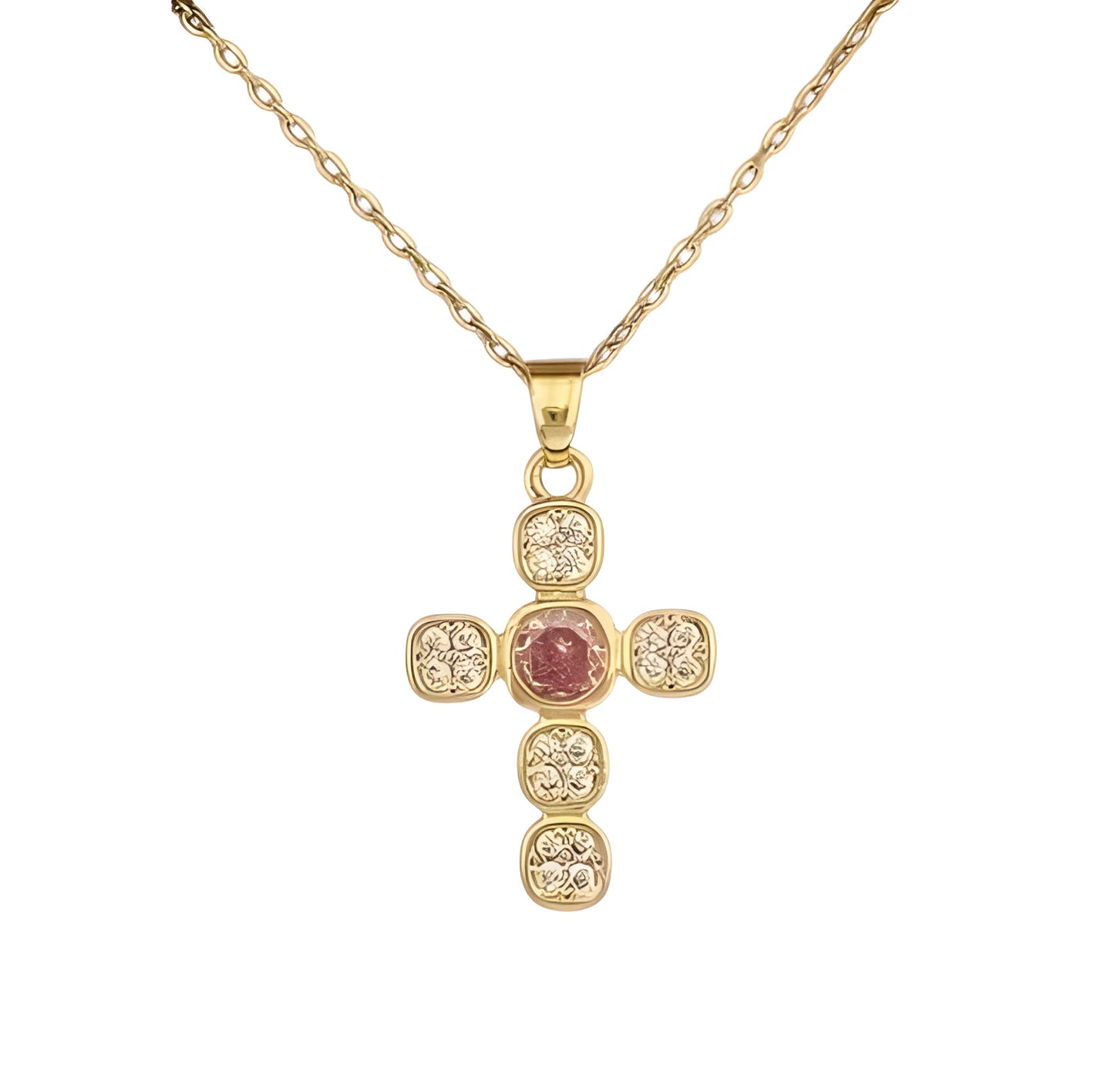 Collier Dorine rose"