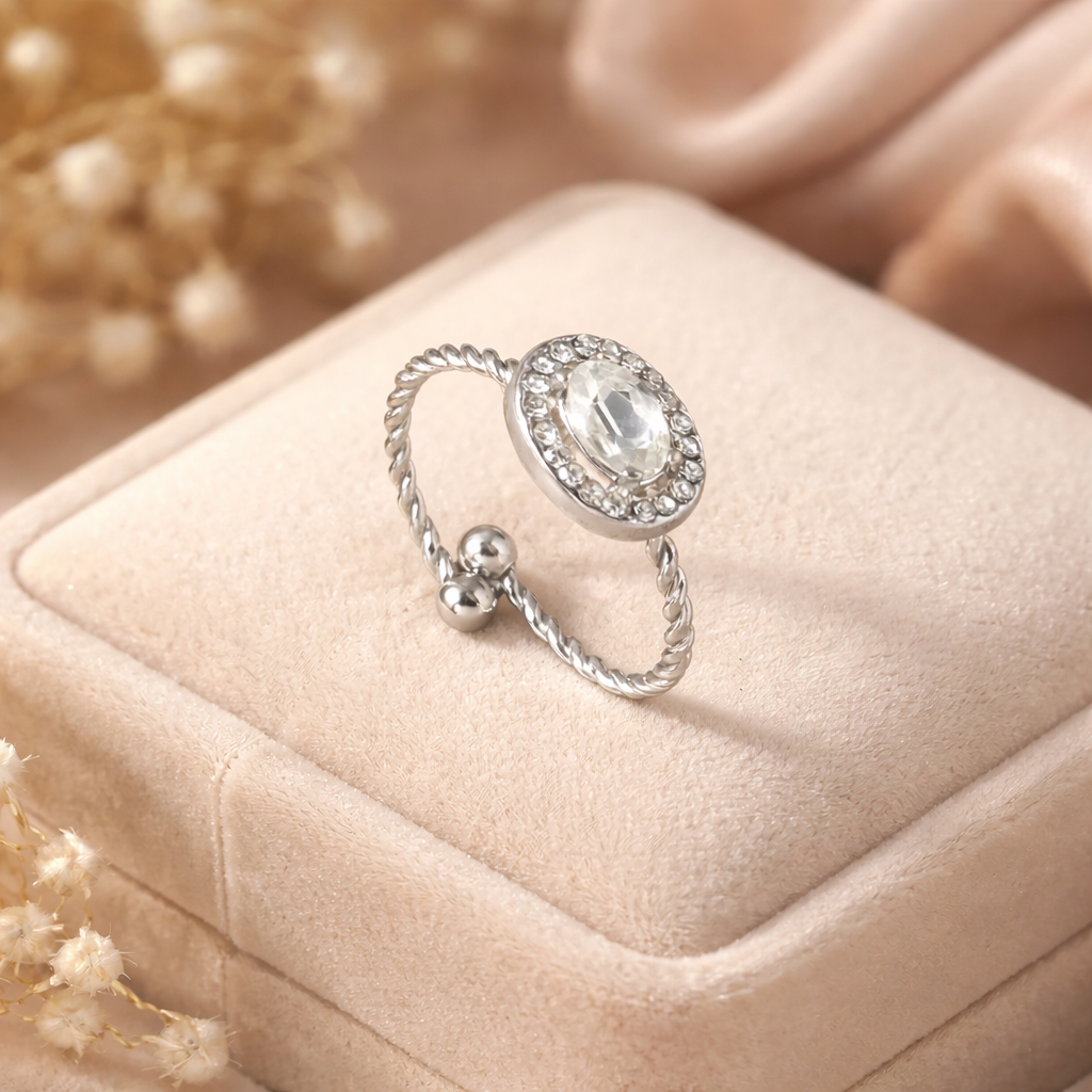 Bague «Hala argent ovale»