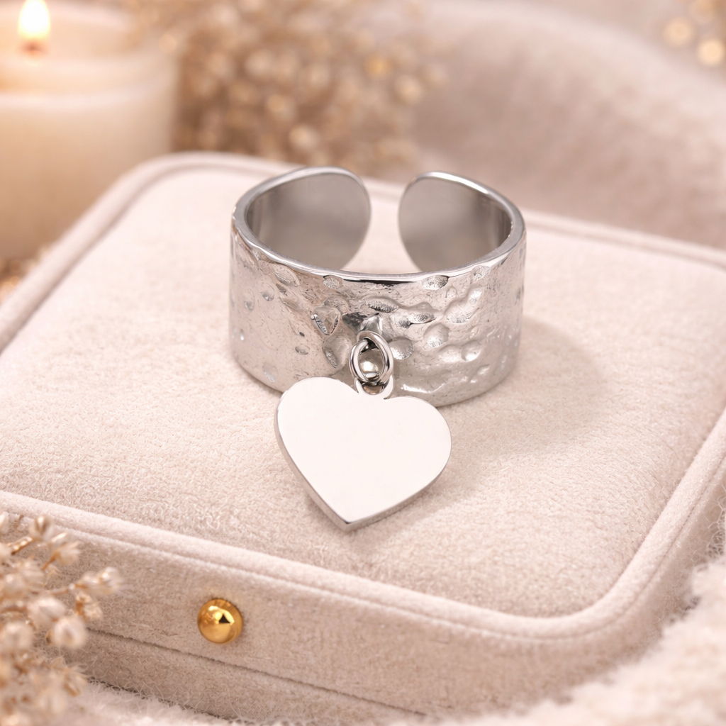 Bague « Cœur argent »