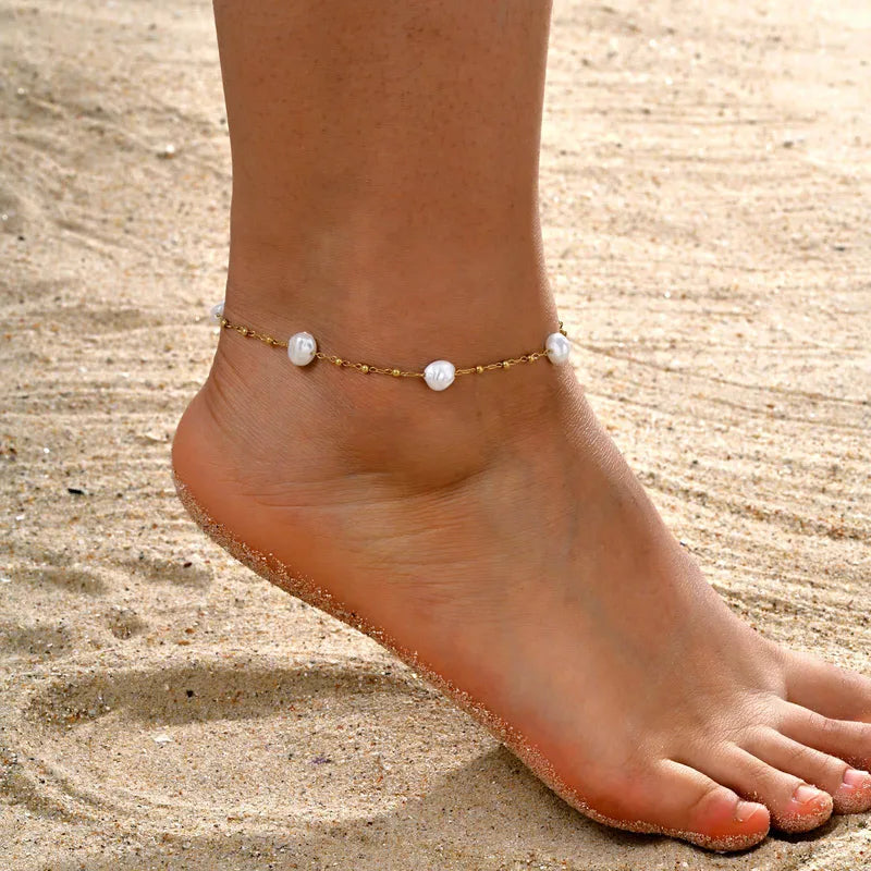 Bracelet de cheville "Perla"