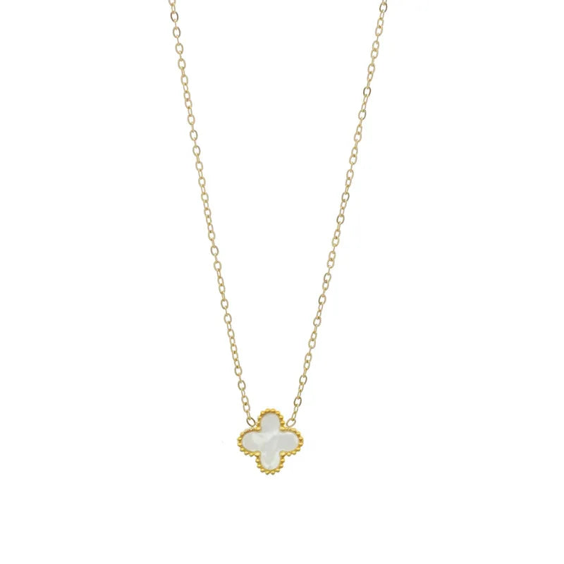 Collier "Lucky blanc"