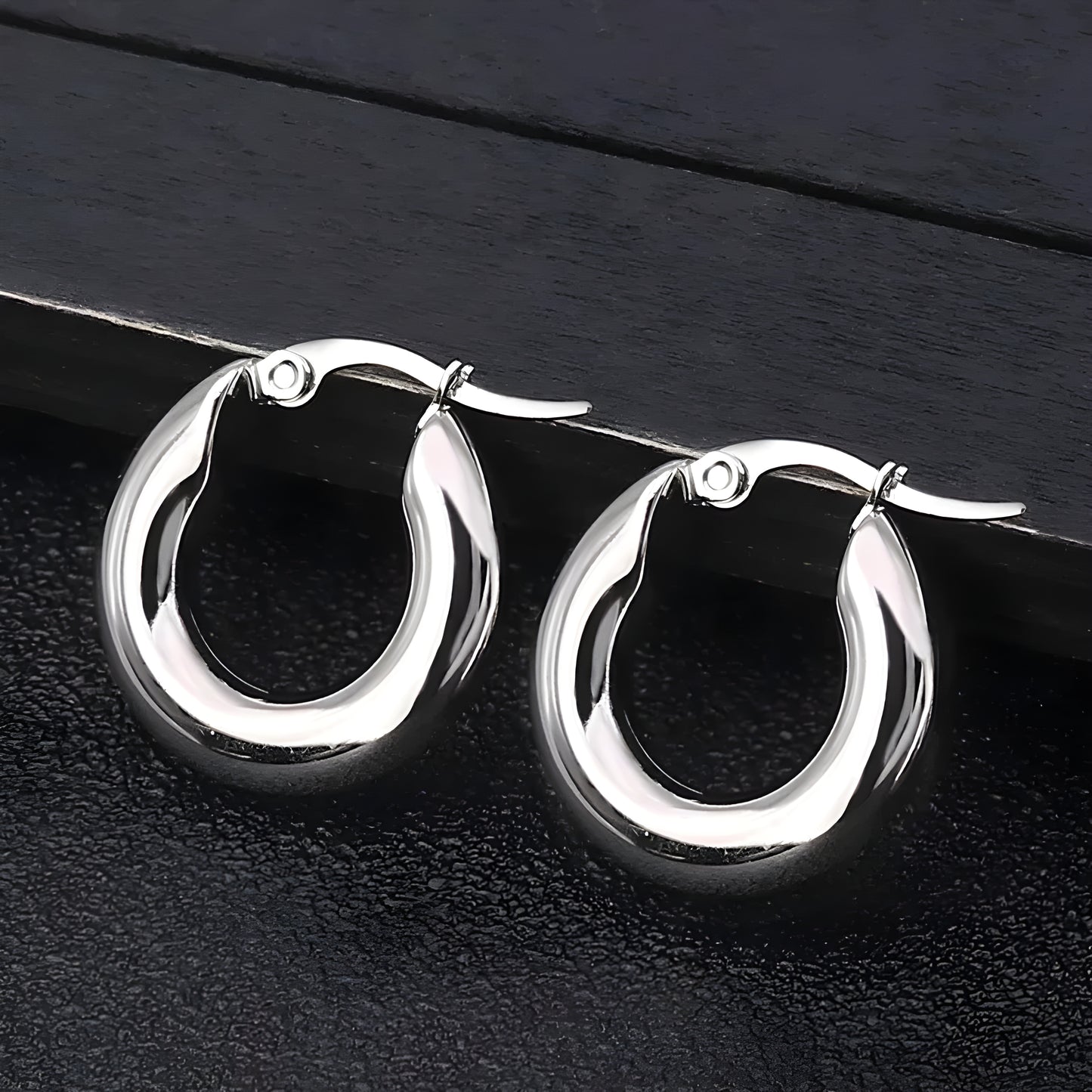 Boucles "Angely argent"