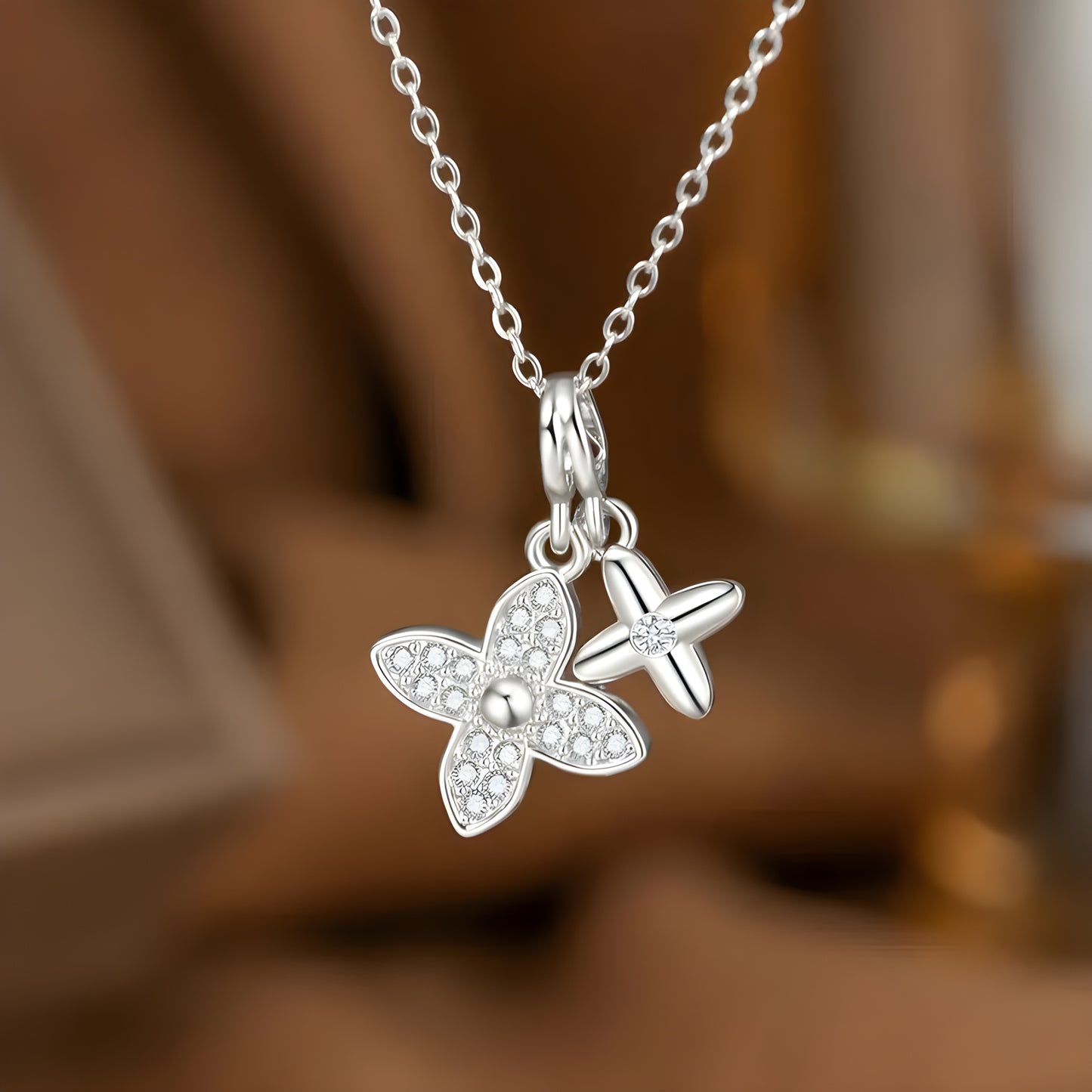 Collier "Infinity argent"