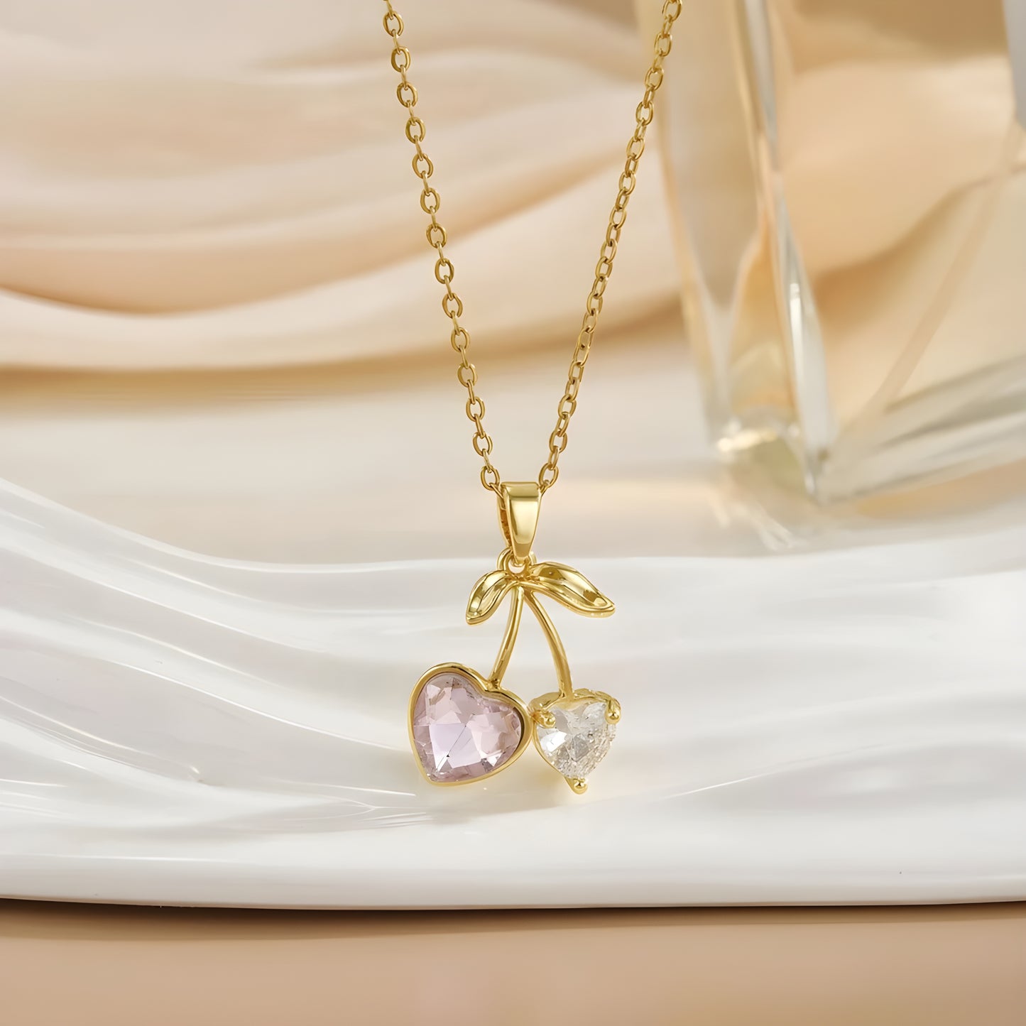 Collier "Berry rose"