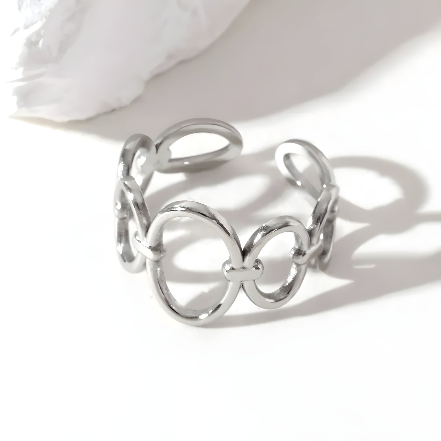 Bague "Ovale argent"