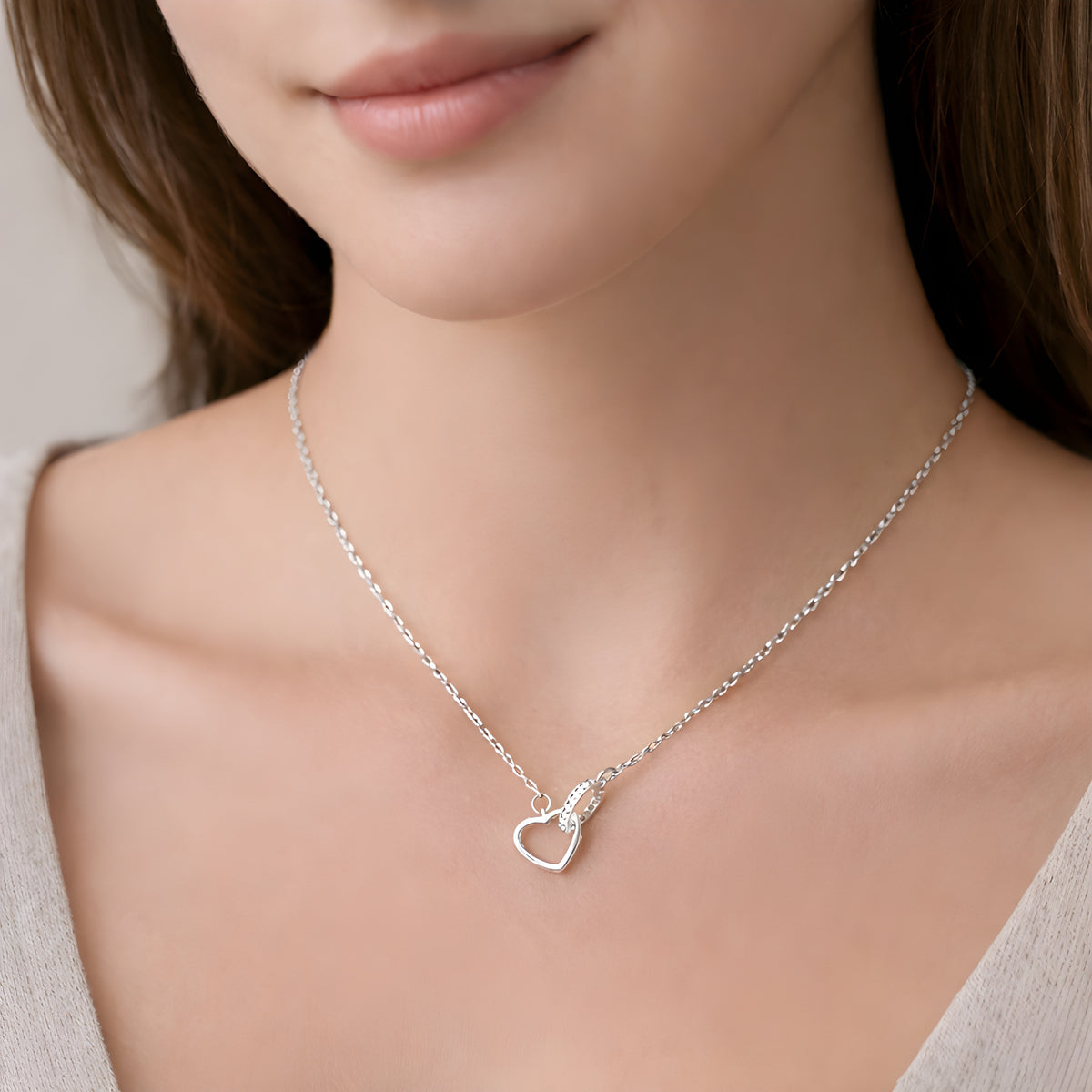 Collier "Daphné argent"