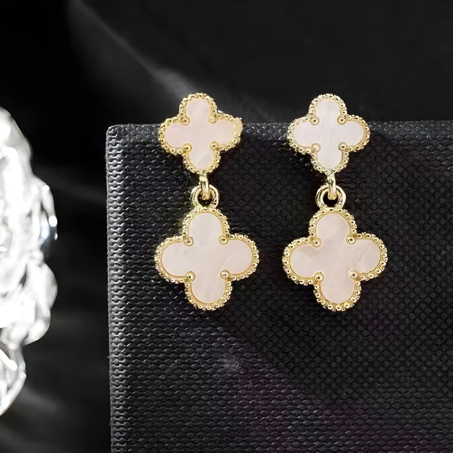 Boucles "White lucky"