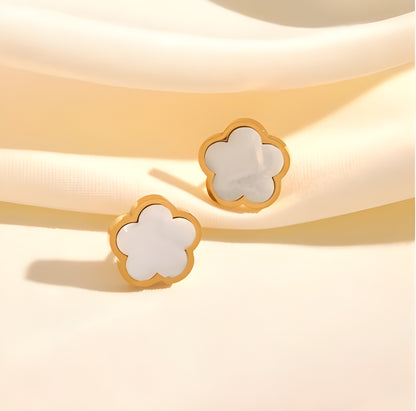 Boucles "White Lucky"