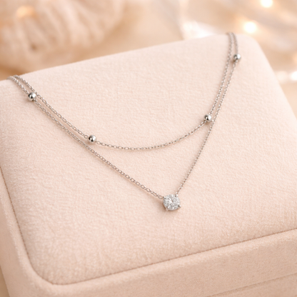 Collier "Lamar argent"