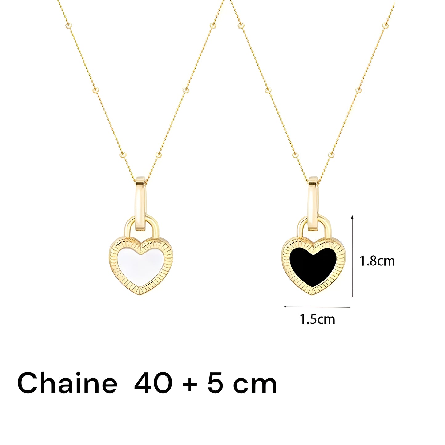 Collier "Double face"