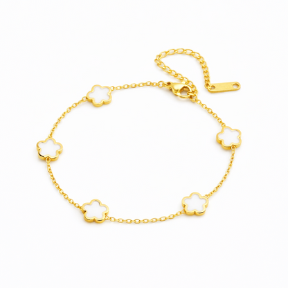 Bracelet "Rosy blanc"