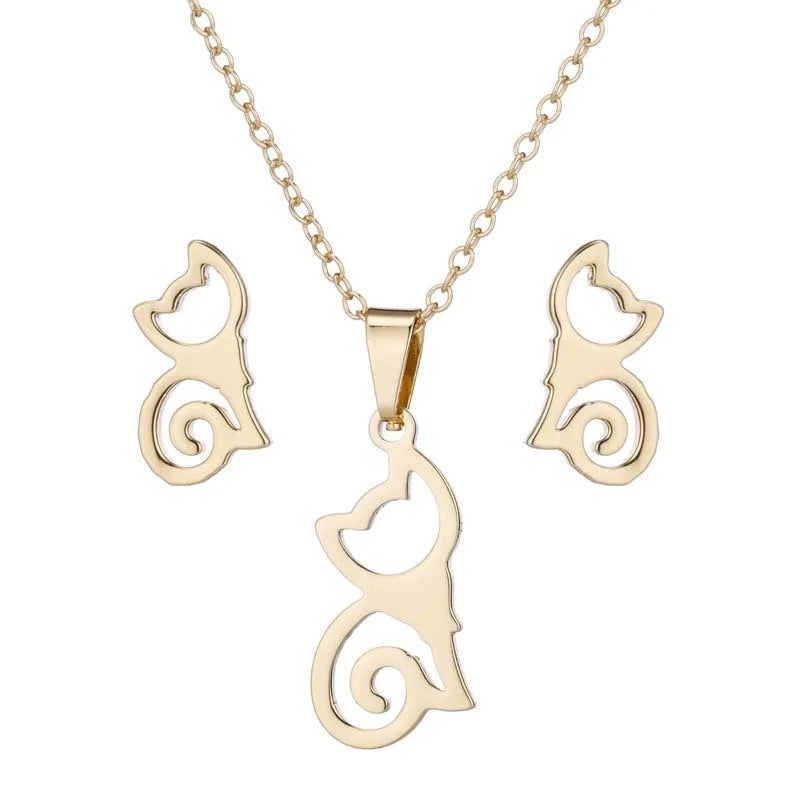 Collier / Boucles "Chat"