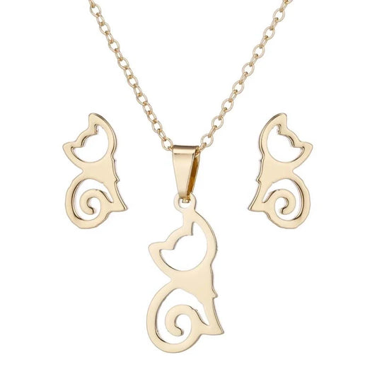 Collier / Boucles "Chat"