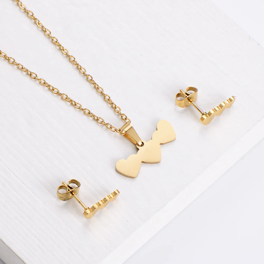 Collier / Boucles "Coeur"
