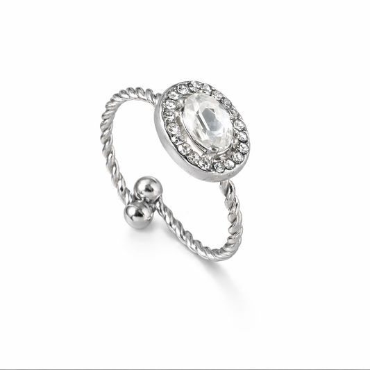 Bague «Hala argent ovale»
