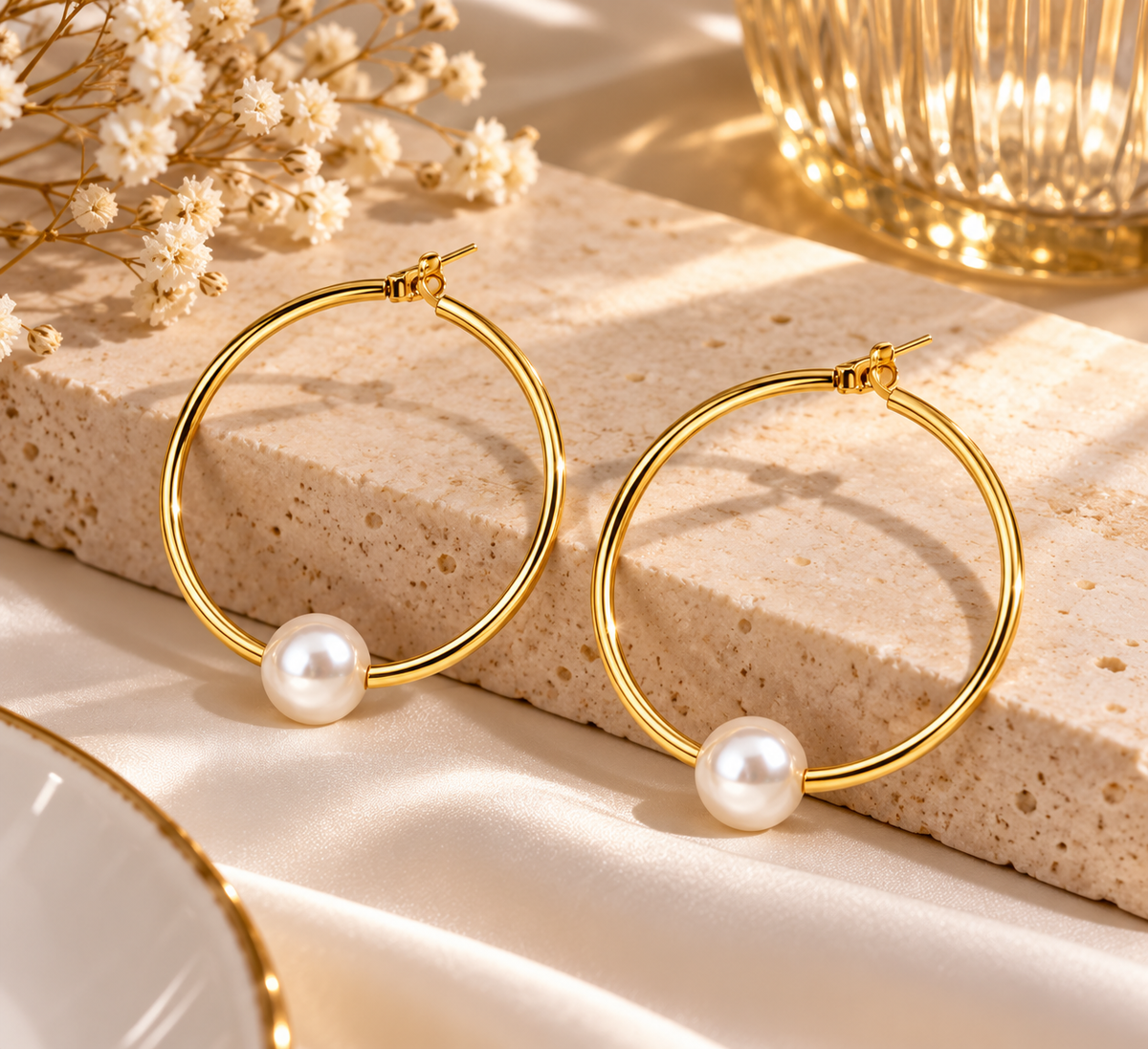 Boucles "Nacre"