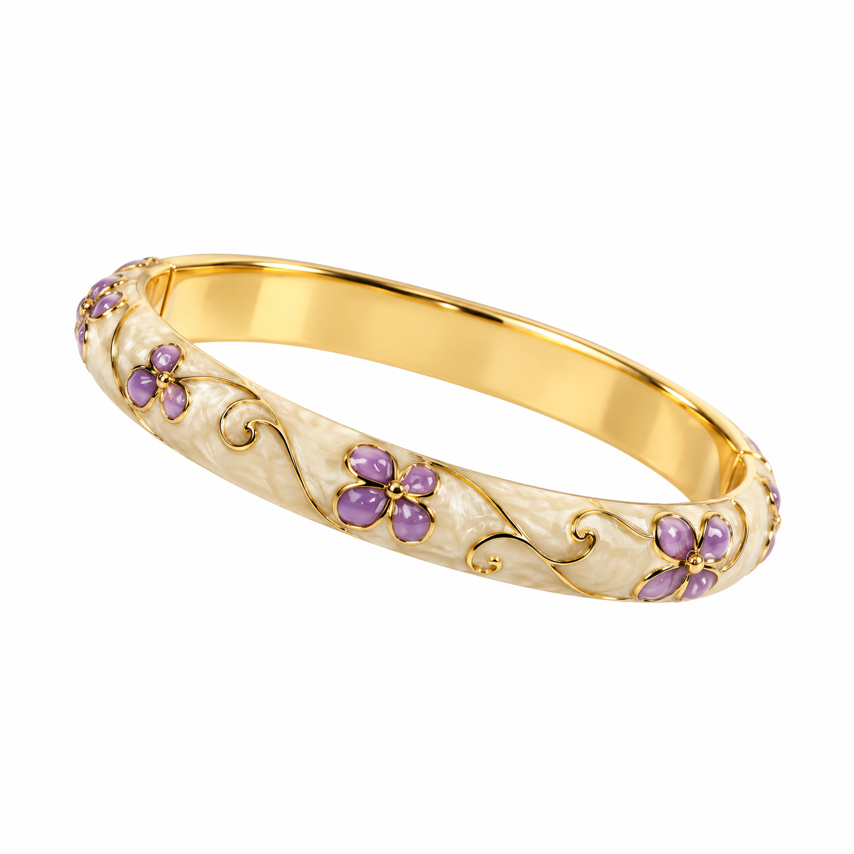 Bracelet "Capucine lilas"