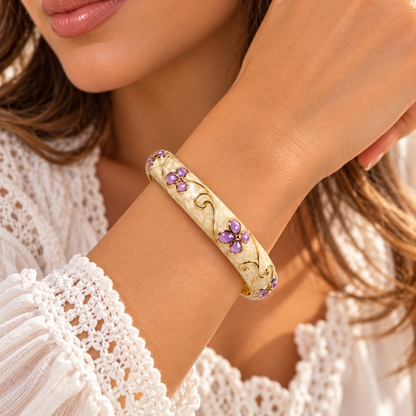 Bracelet "Capucine lilas"