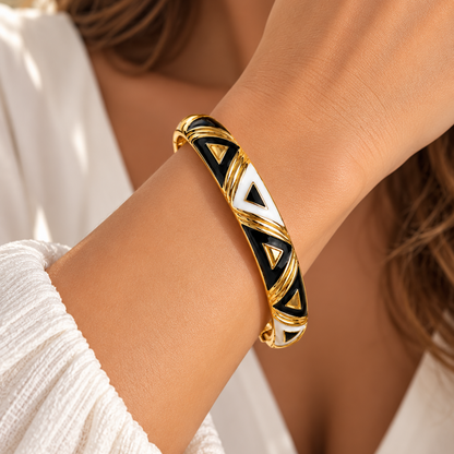 Bracelet "Totem noir et blanc"