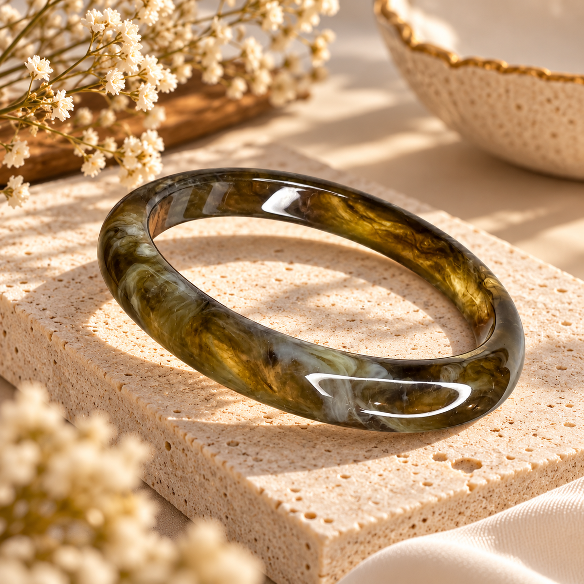 Bracelet "Olive bronze"