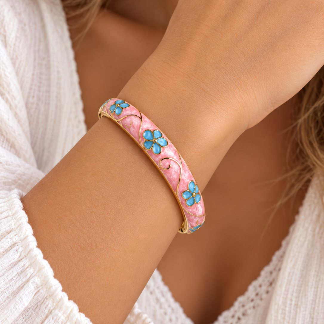 Bracelet "Capucine rose"