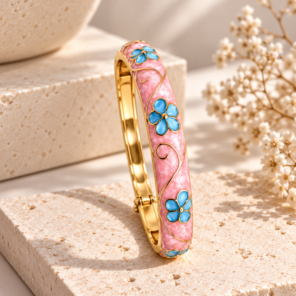 Bracelet "Capucine rose"