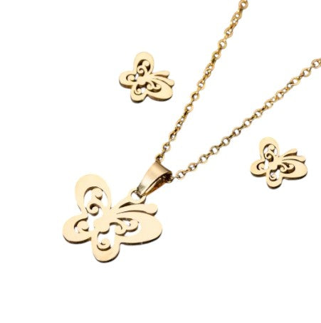 Collier / Boucles "Papillon"
