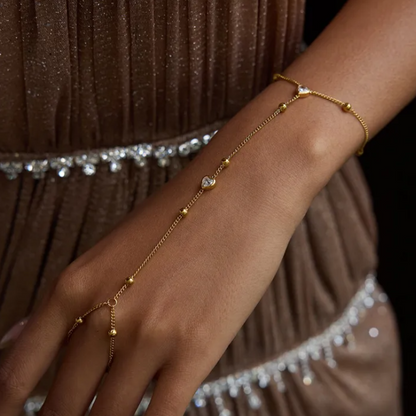 chaîne de main "Cœur Élégance"