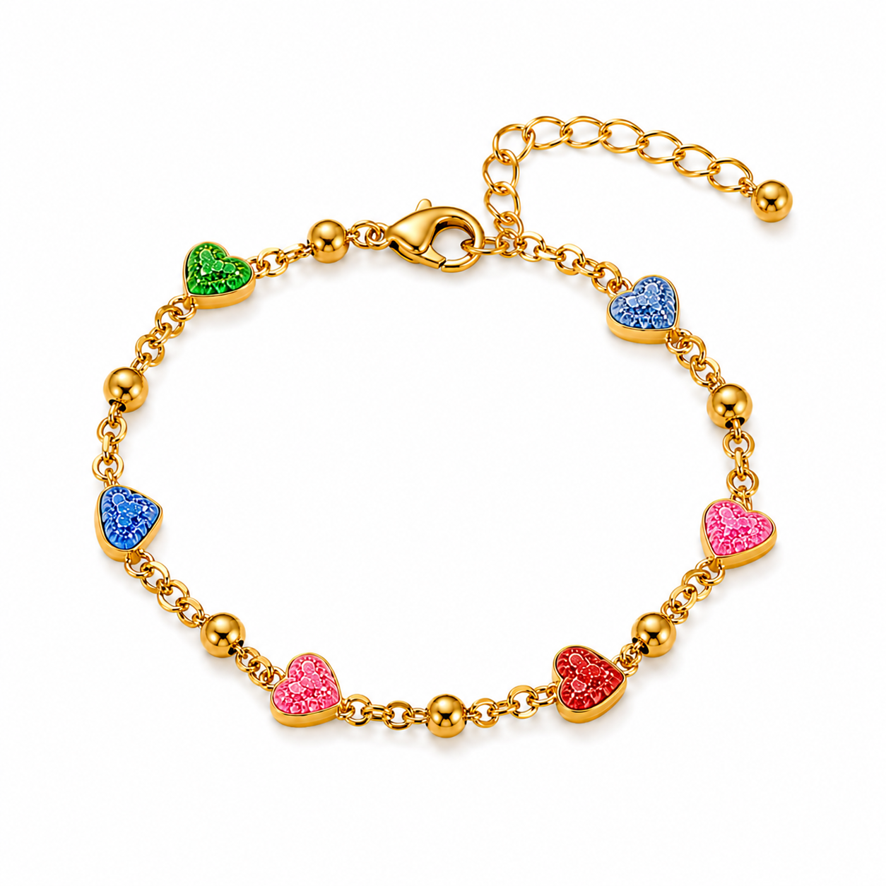 Bracelet "cœur multicolor"