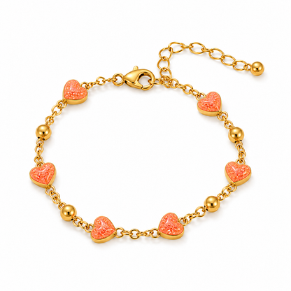 Bracelet "coeur rose2"