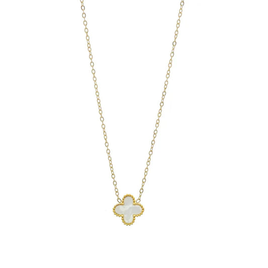 Collier "Lucky blanc"