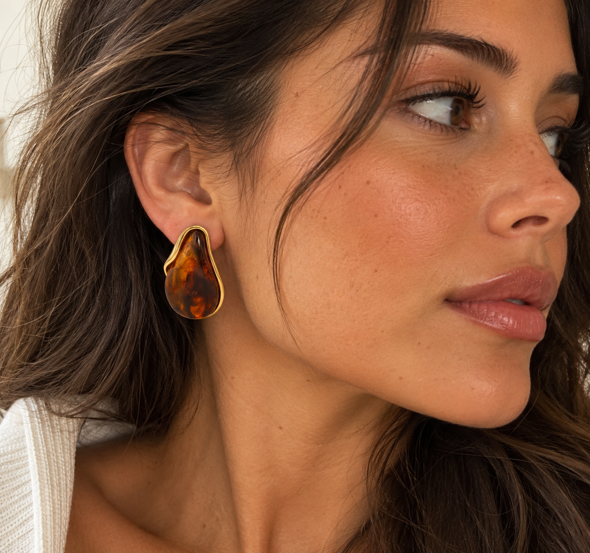 Boucles "Cognac"
