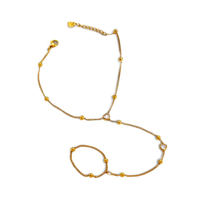 chaîne de main "Cœur Élégance"