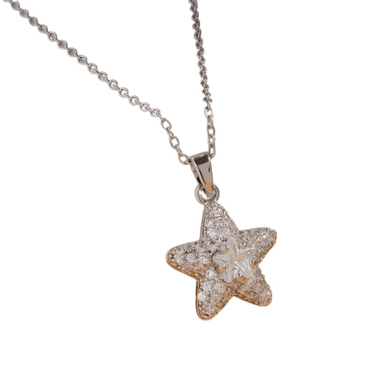 Collier "Stella argent"