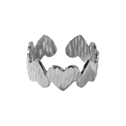 Bague "Amour argent"