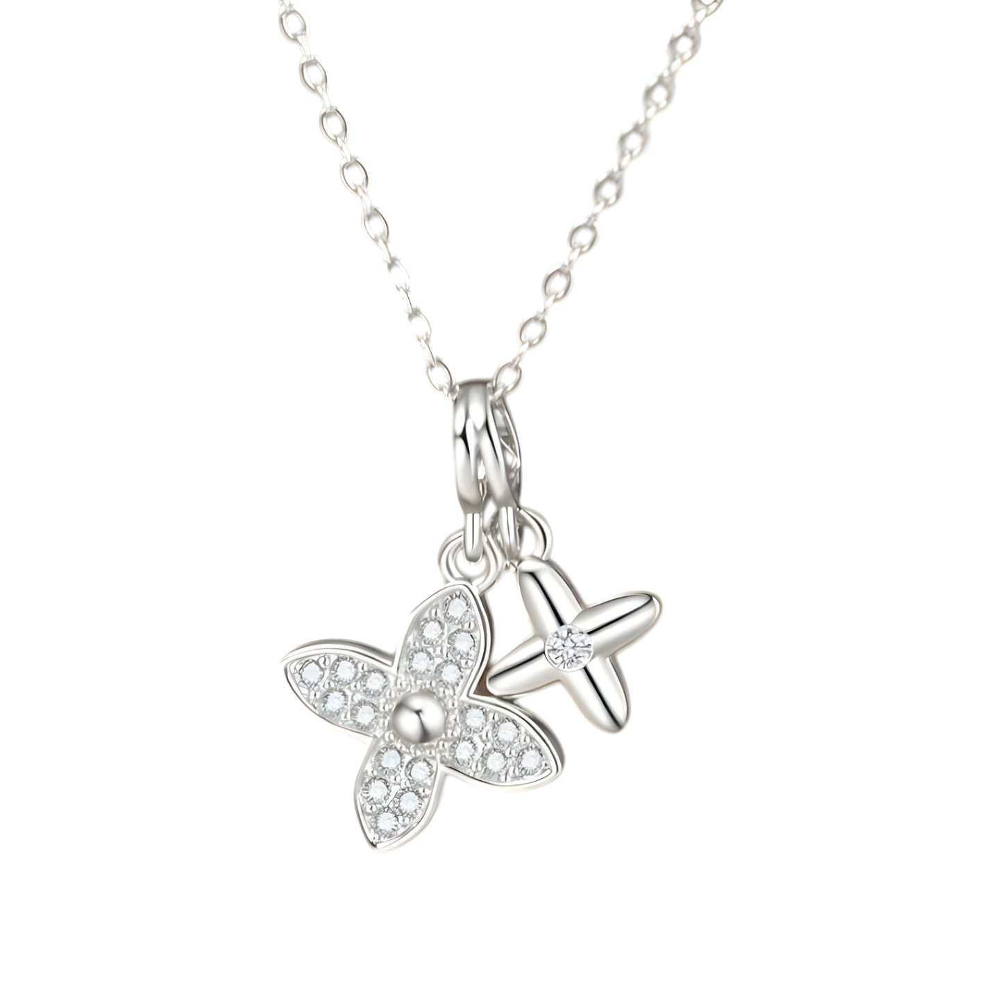 Collier "Infinity argent"