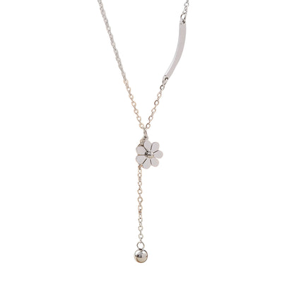 Collier "Flora argent"
