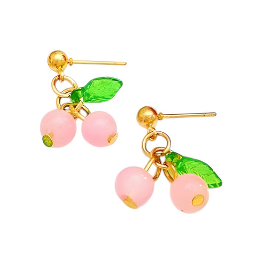 Boucles "Cerise rose"