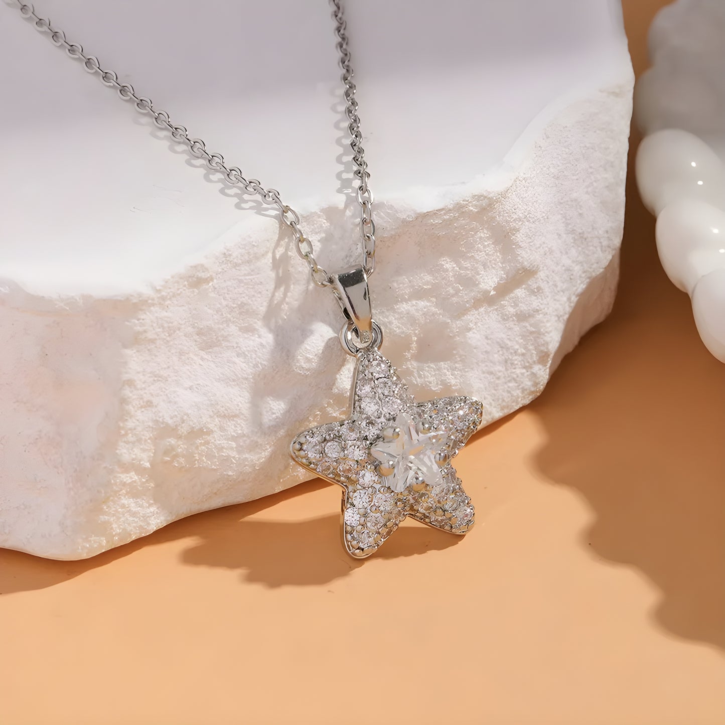 Collier "Stella argent"