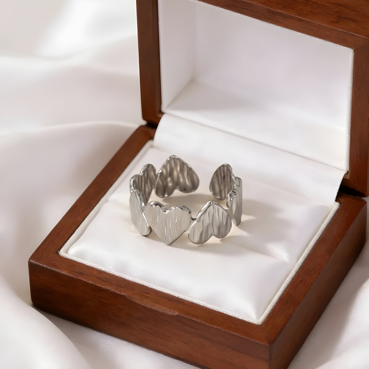 Bague "Amour argent"