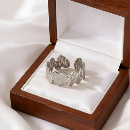 Bague "Amour argent"