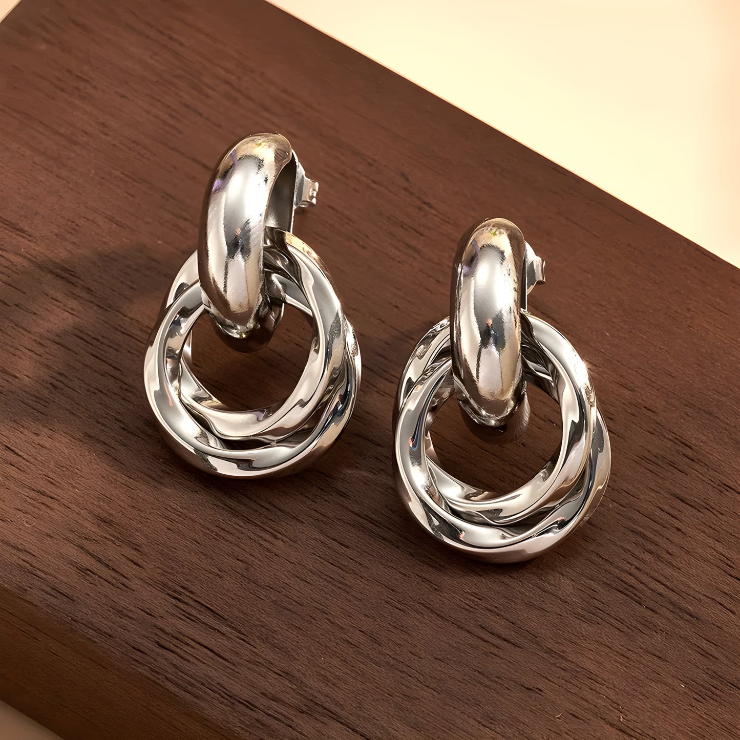Boucles "Chaima argent"