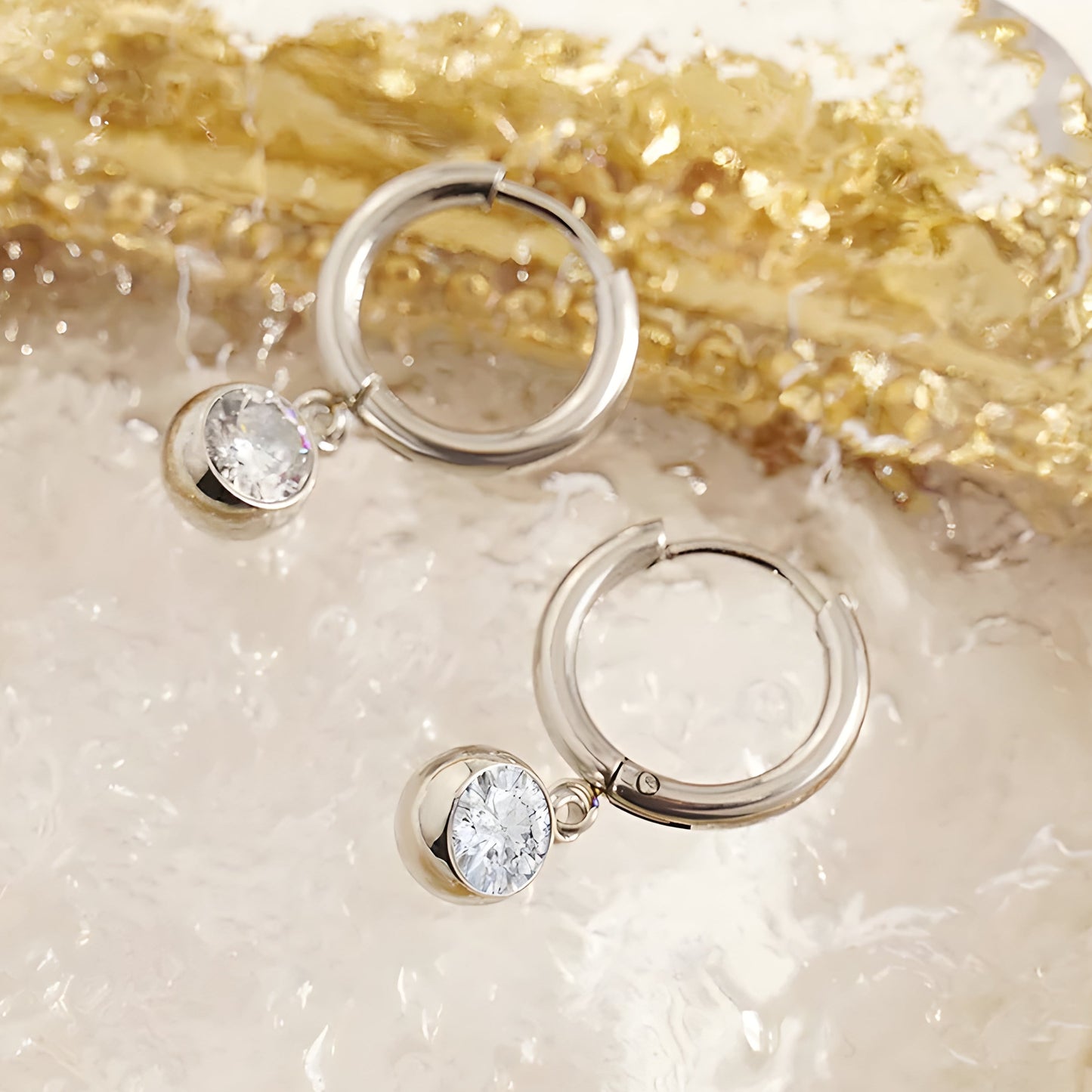 Boucles "Bianka argent"