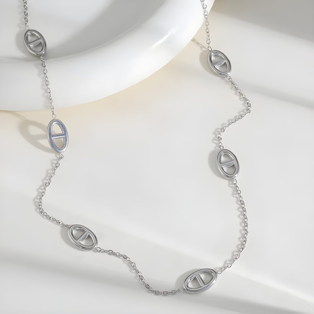 Collier "Lama argent"