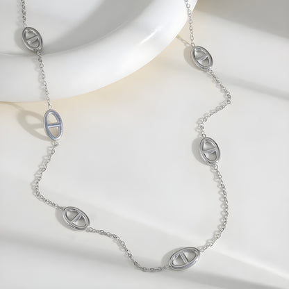 Collier "Lama argent"