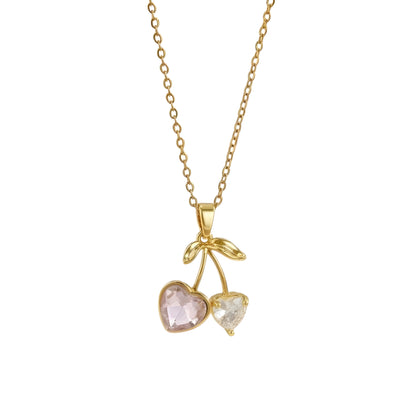 Collier "Berry rose"