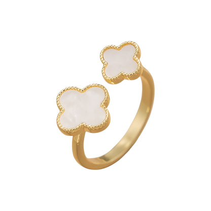 Bague "White lucky"