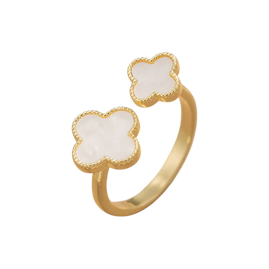 Bague "White lucky"