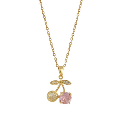 Collier "Berry rose 2"